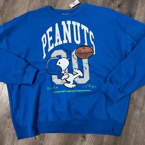 Peanuts Football Crew Sweatshirt Size 2XL New